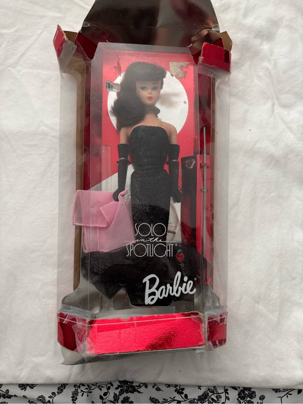 Barbie Black Evening Gown with Pink Handbag